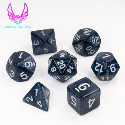 Manifest | Polyhedral Glitter Dice Set - Valkyrie RPG