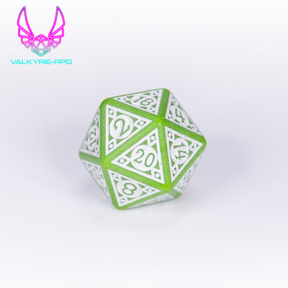 Matcha | Patterned Polyhedral Dice Set - Valkyrie RPG