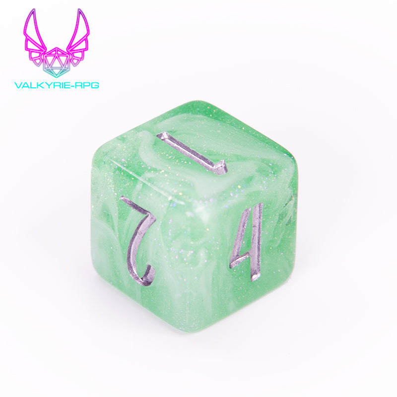 Dryad | Glitter Fusion Polyhedral Dice Set - Valkyrie RPG