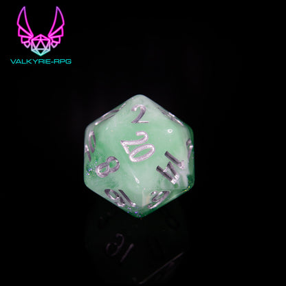 Dryad | Glitter Fusion Polyhedral Dice Set - Valkyrie RPG