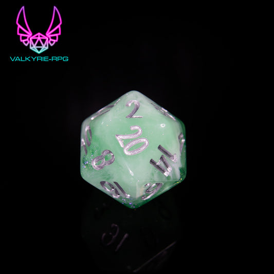 Dryad | Glitter Fusion Polyhedral Dice Set - Valkyrie RPG