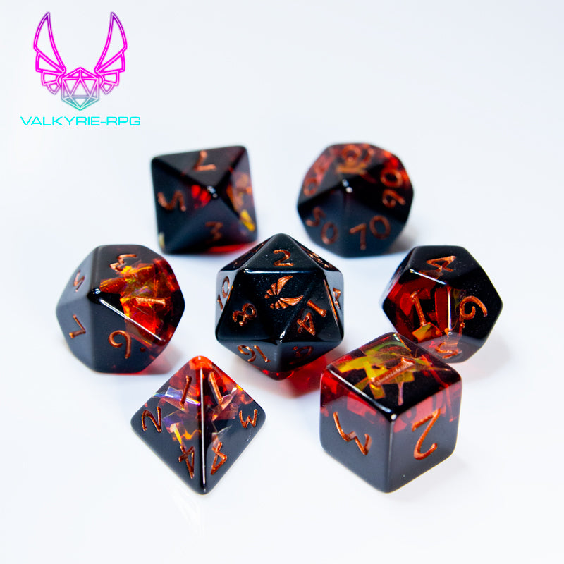 Mothman | Valkyrie RPG Exclusive Polyhedral Dice Set - Valkyrie RPG