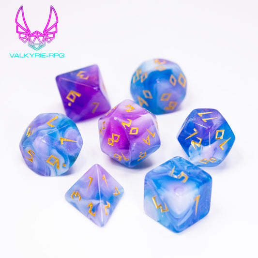Pantheon | Glitter Fusion Polyhedral Dice Set
