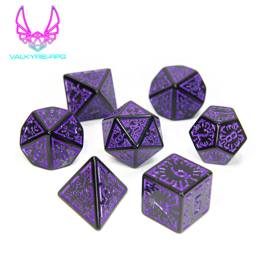 Lilla | Patterned Polyhedral Dice Set