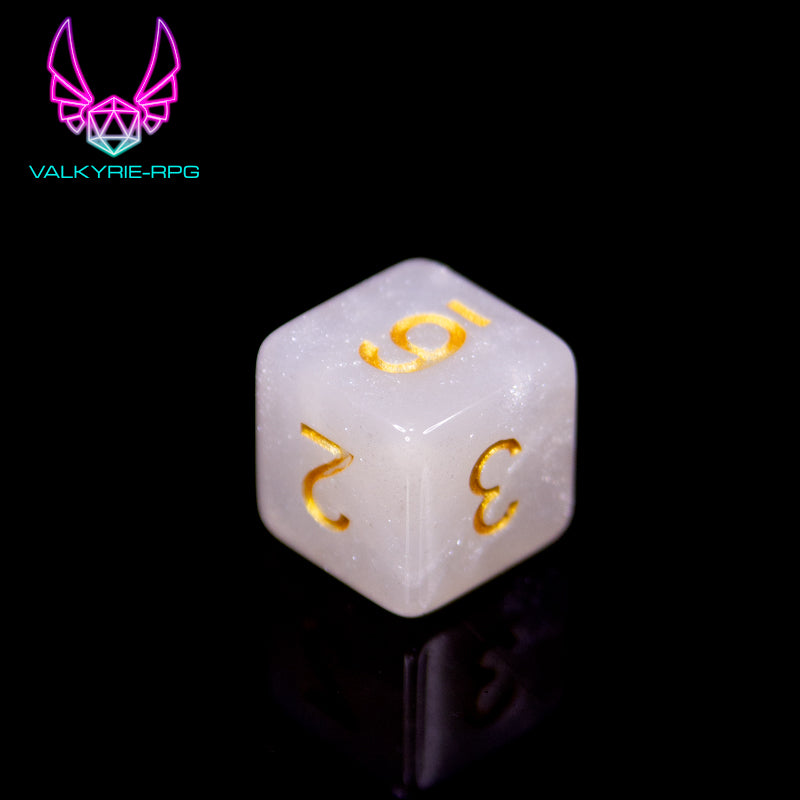 Astral Pearl | Glitter Polyhedral Dice Set - Valkyrie RPG