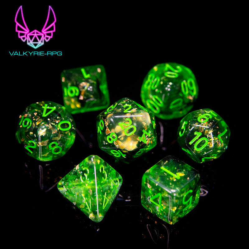 Pestilence | Glitter Polyhedral Dice Set
