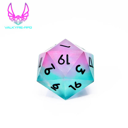Moonwell | Sharp Frosted Polyhedral Dice Set - Valkyrie RPG