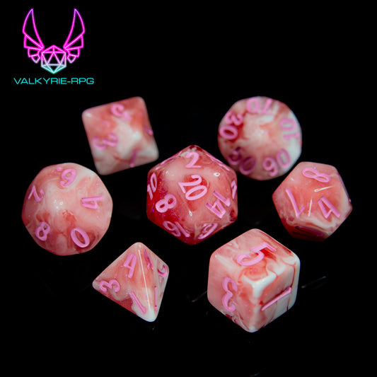 Pixie | Glitter Fusion Polyhedral Dice Set - Valkyrie RPG
