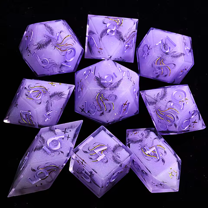 Portent | Sharp Polyhedral Dice Set - Valkyrie RPG