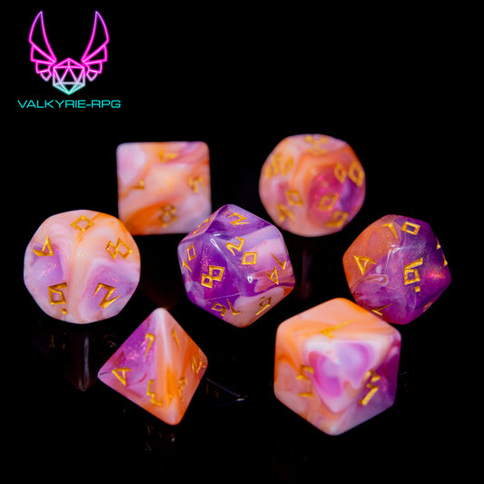 Primordial | Glitter Fusion Polyhedral Dice Set