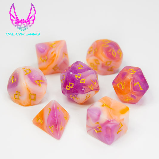 Primordial | Glitter Fusion Polyhedral Dice Set
