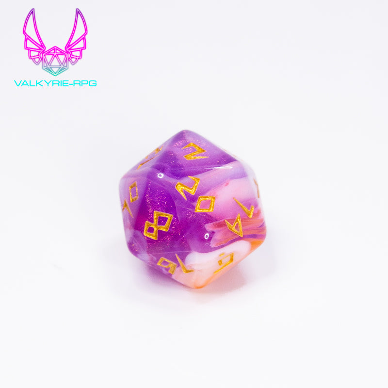 Primordial | Glitter Fusion Polyhedral Dice Set