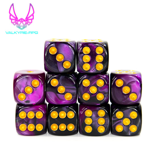 Marbled Purple | 10 x D6 Set