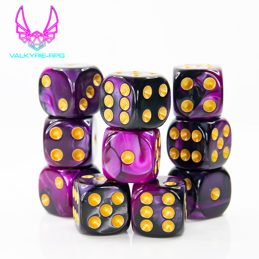 Marbled Purple | 10 x D6 Set