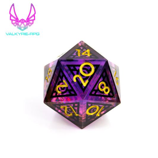 Duskweaver | Sharp framed Polyhedral Dice Set