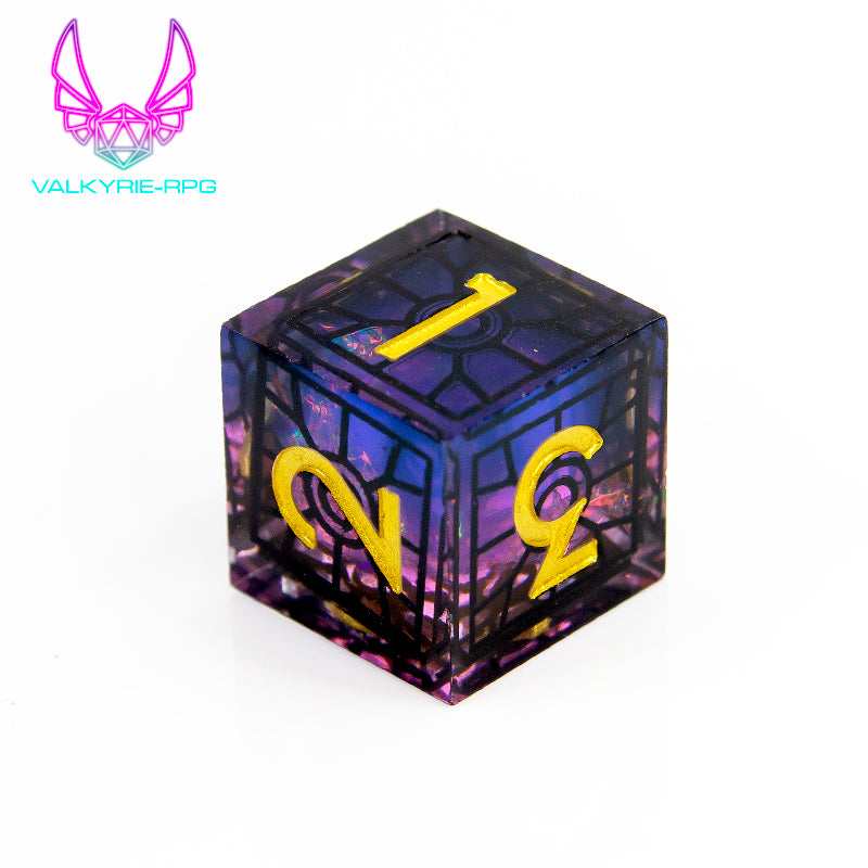 Duskweaver | Sharp framed Polyhedral Dice Set