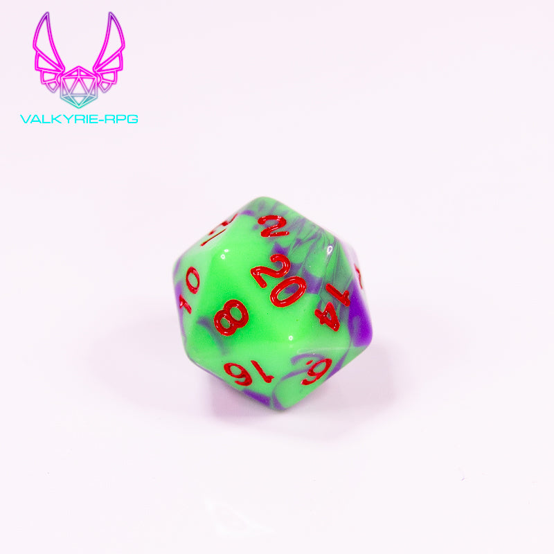 Toxicity | Fusion Polyhedral Dice Set - Valkyrie RPG
