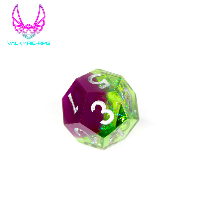 Death Ward | Sharp Polyhedral Dice Set - Valkyrie RPG