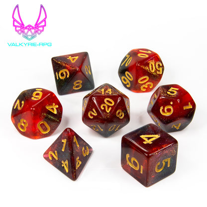 Quasar | Glitter Polyhedral Dice Set - Valkyrie RPG