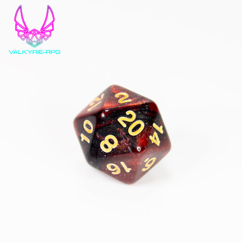 Necromancy | Glitter Fusion Polyhedral Dice Set