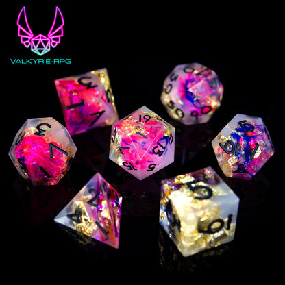 Astral Weave | Sharp Polyhedral Dice Set
