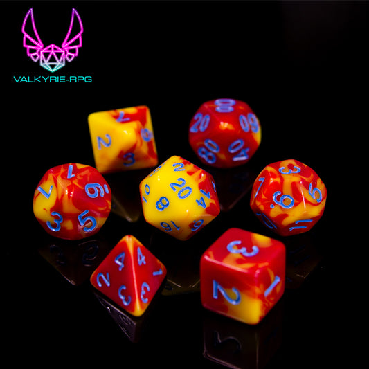 Sunspot | Fusion Polyhedral Dice Set - Valkyrie RPG