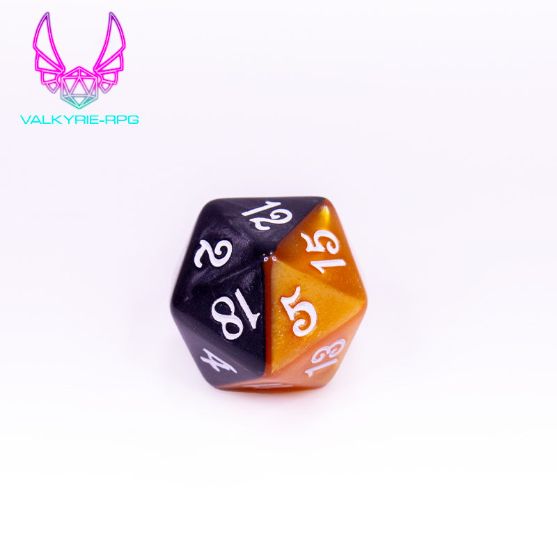 Sally | Split Colour Polyhedral Dice Set - Valkyrie RPG