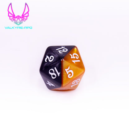 Sally | Split Colour Polyhedral Dice Set - Valkyrie RPG