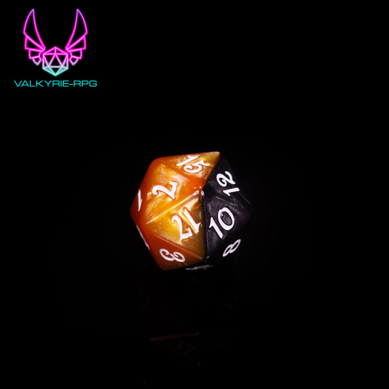 Sally | Split Colour Polyhedral Dice Set - Valkyrie RPG