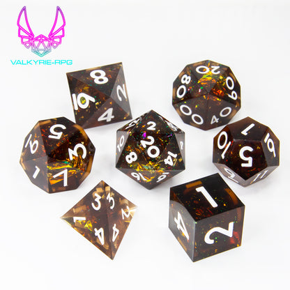Scourge | Sharp Polyhedral Dice Set - Valkyrie RPG