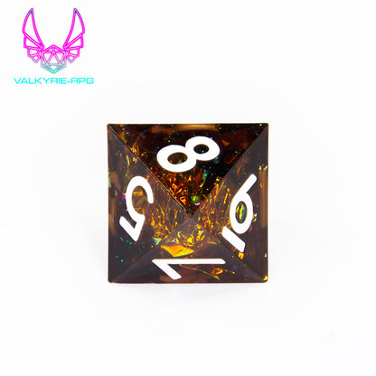 Scourge | Sharp Polyhedral Dice Set - Valkyrie RPG