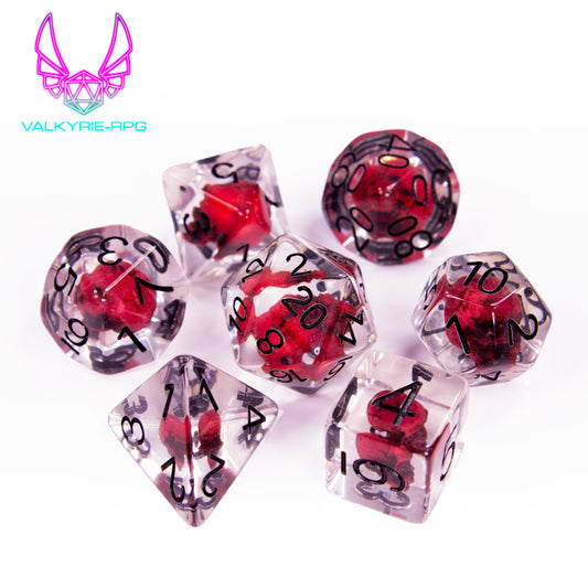 Contagion | Novelty Inclusion Polyhedral Dice Set - Valkyrie RPG