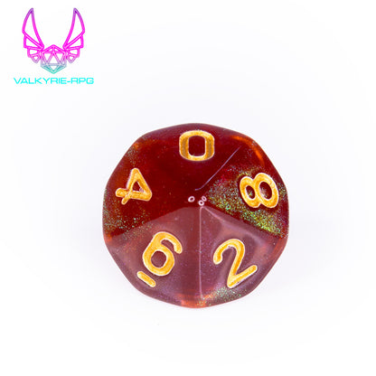 Sorrow | Glitter Polyhedral Dice Set