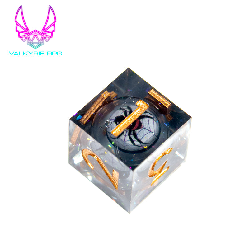 Spooky Spiders🕷️ | Sharp Novelty Liquid Core Polyhedral Dice Set - Valkyrie RPG
