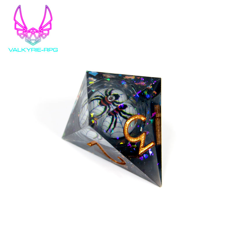 Spooky Spiders🕷️ | Sharp Novelty Liquid Core Polyhedral Dice Set - Valkyrie RPG