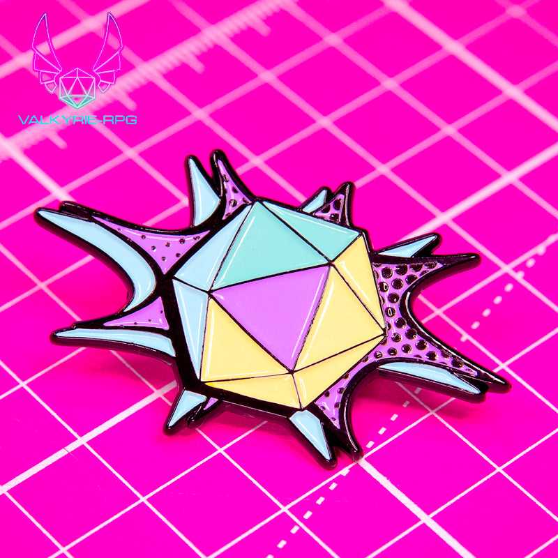 Enamel Pin - Starburst D20 - Valkyrie RPG