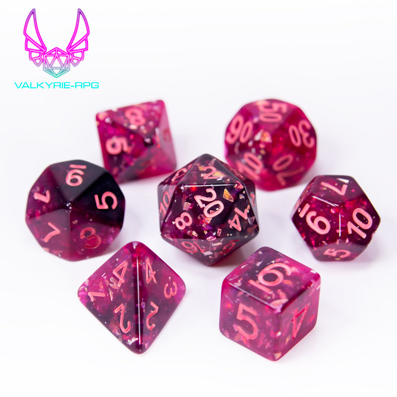 Valkyrie RPG | Online Dice Store UK | Strife - Glitter Polyhedral Dice Set
