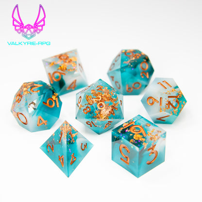 Lost Treasure | Sharp Polyhedral Dice Set - Valkyrie RPG