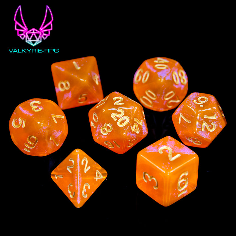 Temperance | Glitter Polyhedral Dice Set