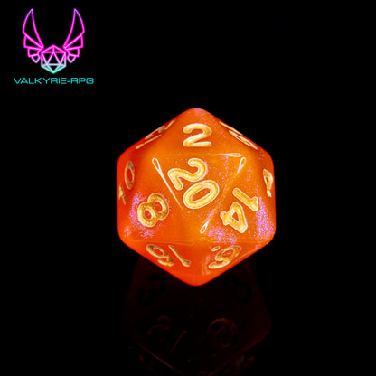 Temperance | Glitter Polyhedral Dice Set