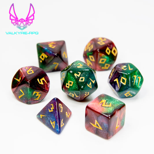 Wild Shape | Glitter Fusion Polyhedral Dice Set