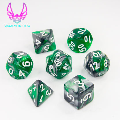 Wit | Fusion Polyhedral Dice Set - Valkyrie RPG