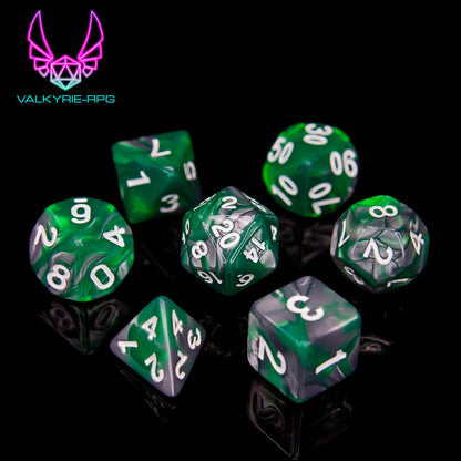 Wit | Fusion Polyhedral Dice Set - Valkyrie RPG