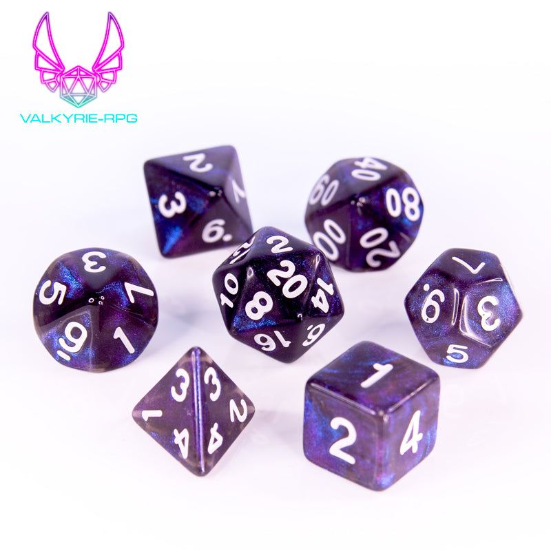 Woe | Glitter Polyhedral Dice Set