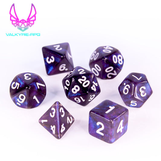 Woe | Glitter Polyhedral Dice Set