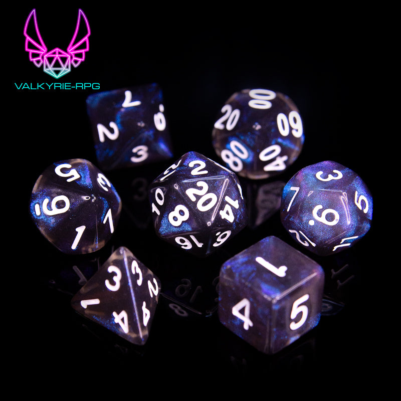 Woe | Glitter Polyhedral Dice Set