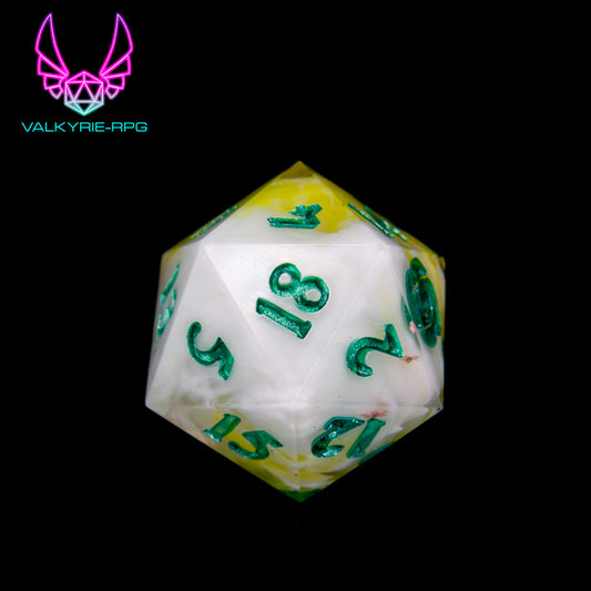 Narcissus | Hand Made Polyhedral Dice Set by Gourmet Dice - Valkyrie RPG
