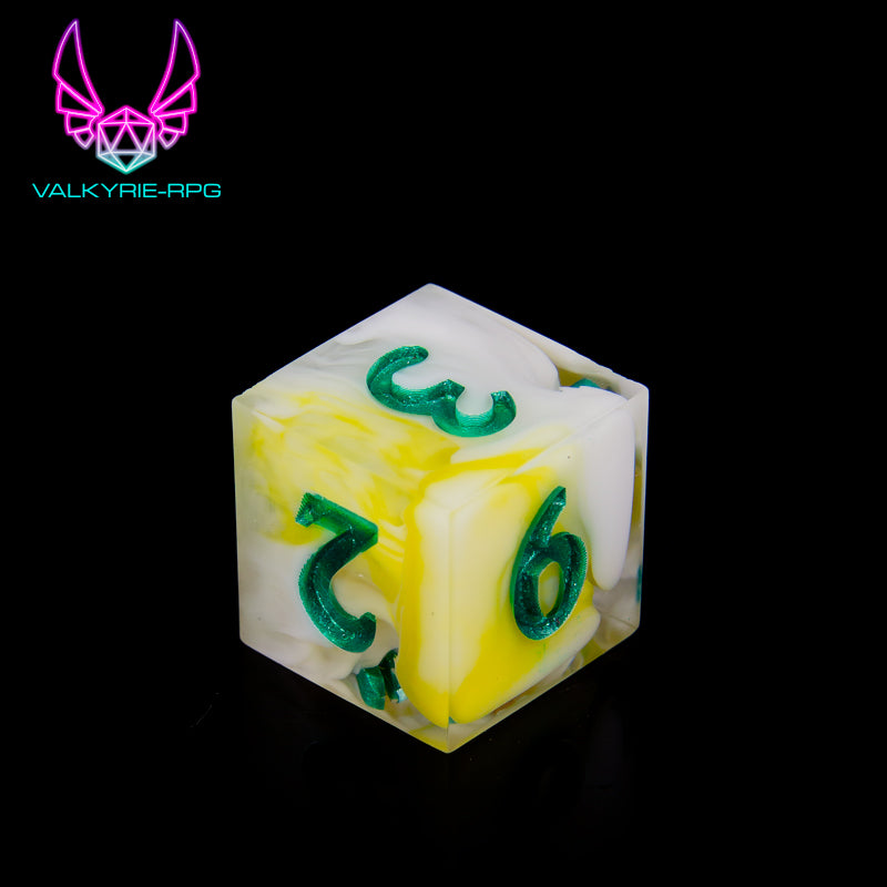 Narcissus | Hand Made Polyhedral Dice Set by Gourmet Dice