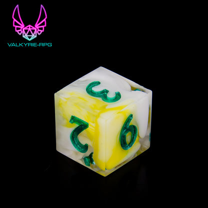 Narcissus | Hand Made Polyhedral Dice Set by Gourmet Dice