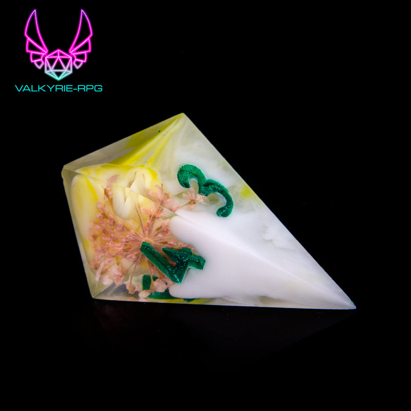 Narcissus | Hand Made Polyhedral Dice Set by Gourmet Dice